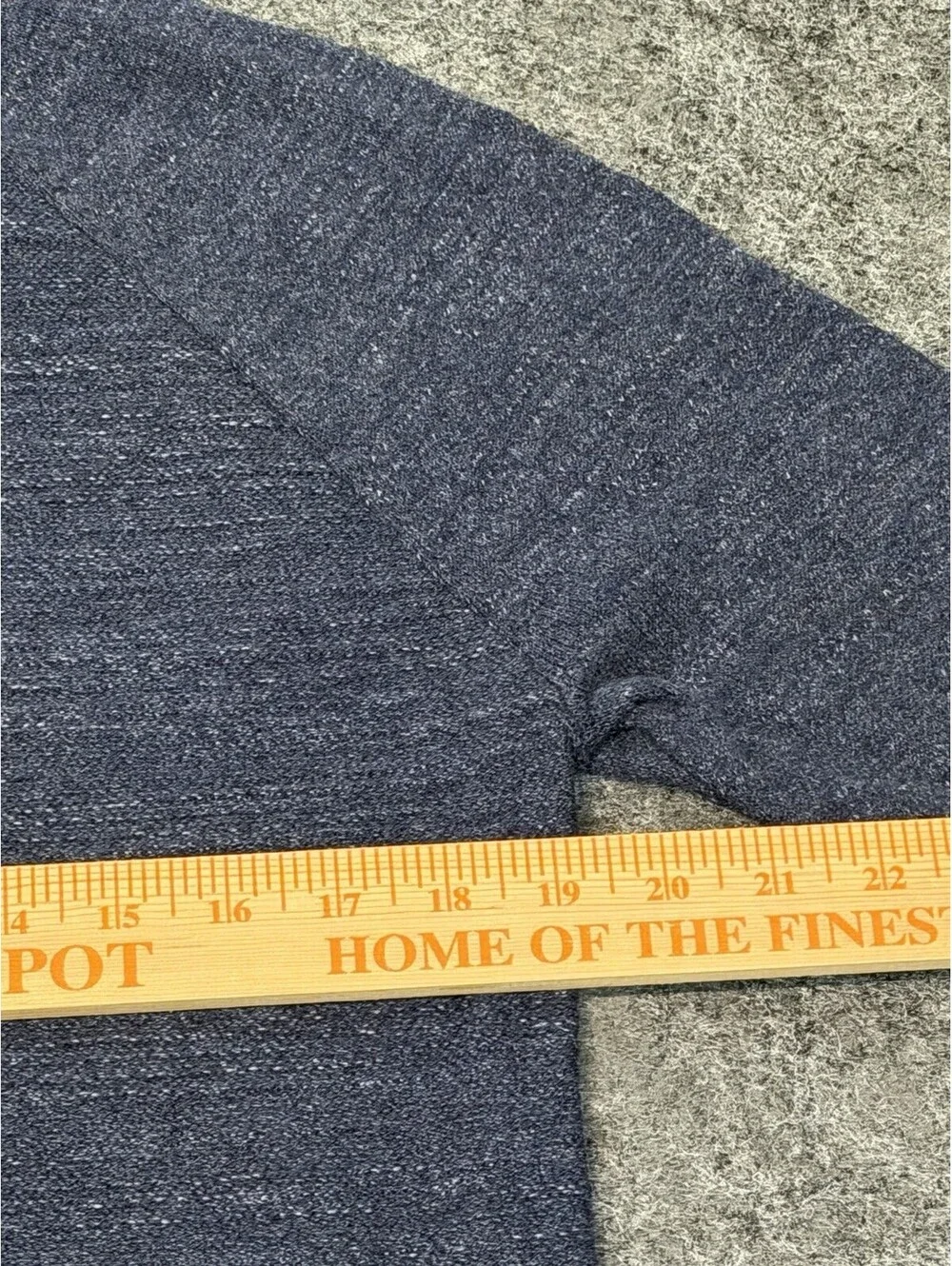 J.Crew Rugged Cotton Sweater Men’s M Slim Fit Heathered Indigo Blue C8445